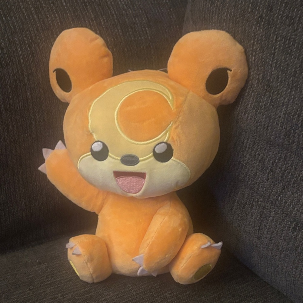 Orange Plush Bear Toy